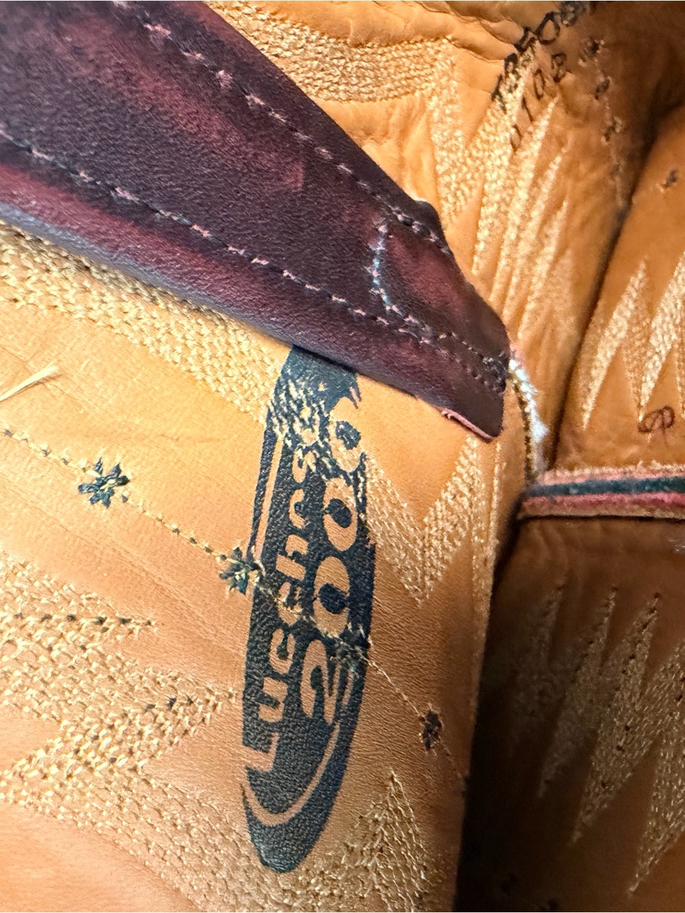 Lucchese 2000 Brown Leather Western Cowboy Boots - Women - Picture 9 of 11